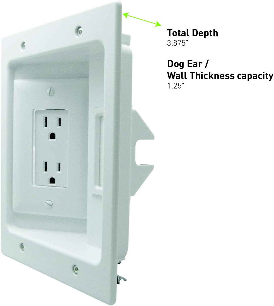 In Wall TV Power Kit with HDMI, White, 6ft Length, Pack of 2 F14367