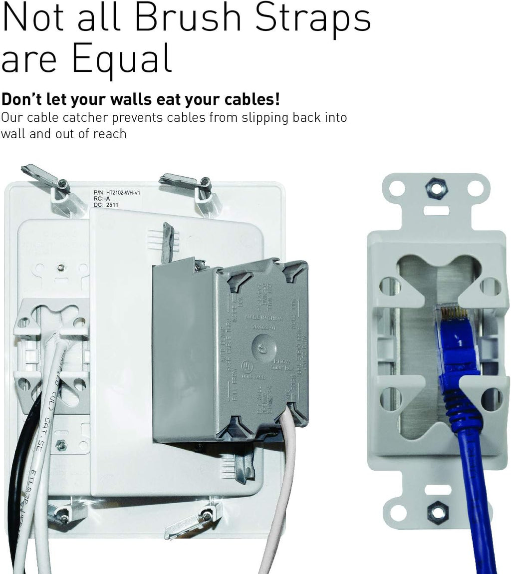 In Wall TV Power Kit with HDMI, White, 6ft Length, Pack of 2 F14367
