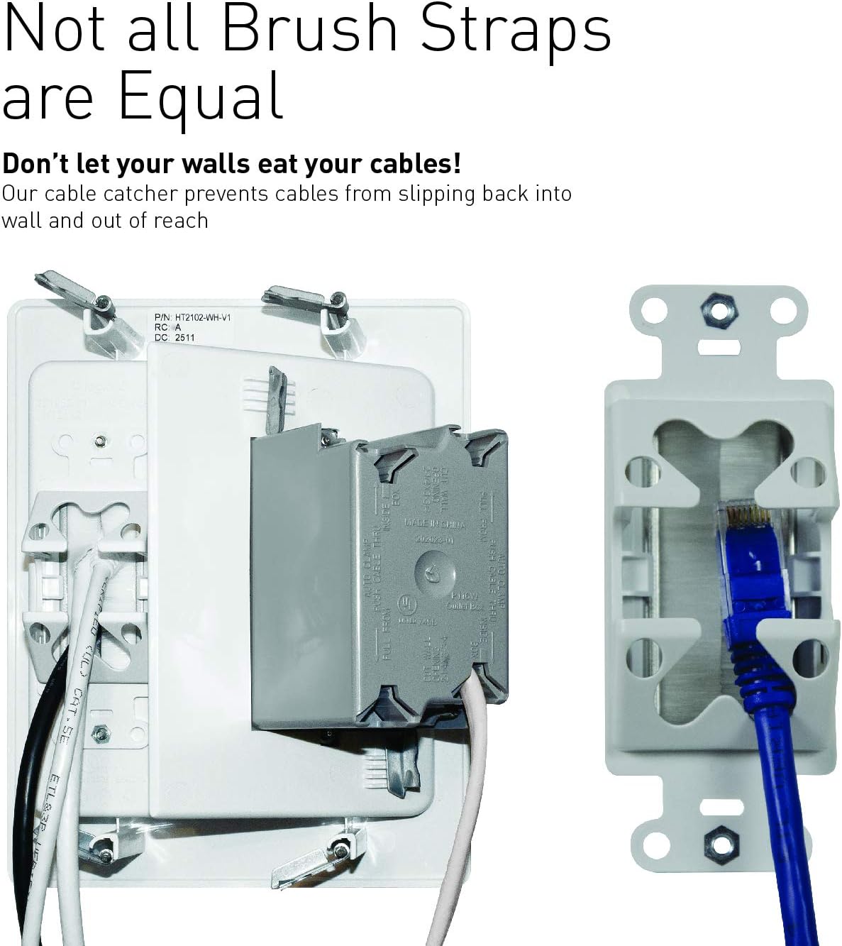In Wall TV Power Kit with HDMI, White, 6ft Length, Pack of 2 F14367