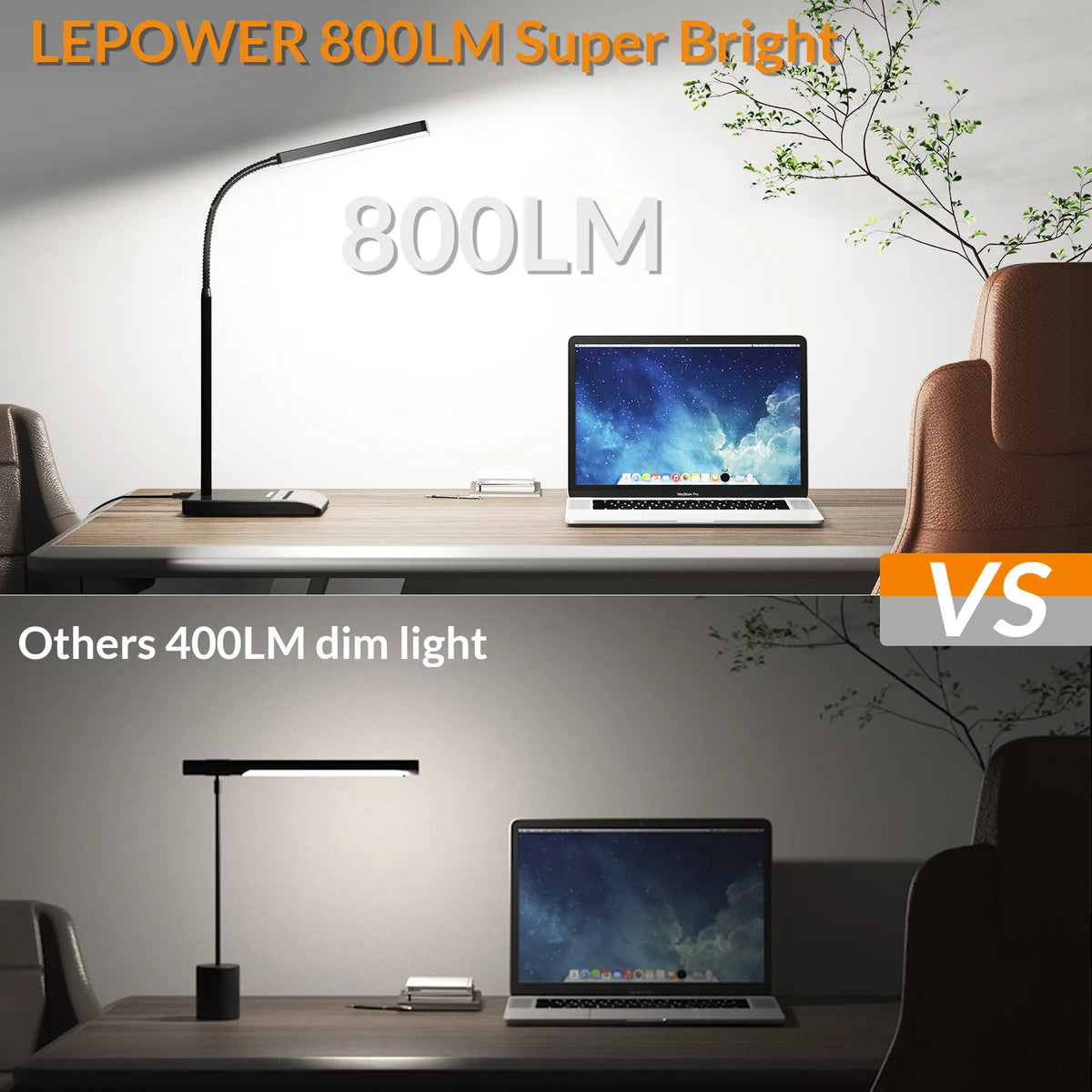 800LM 12W LED Desk Lamp with 50 Lighting Modes N879