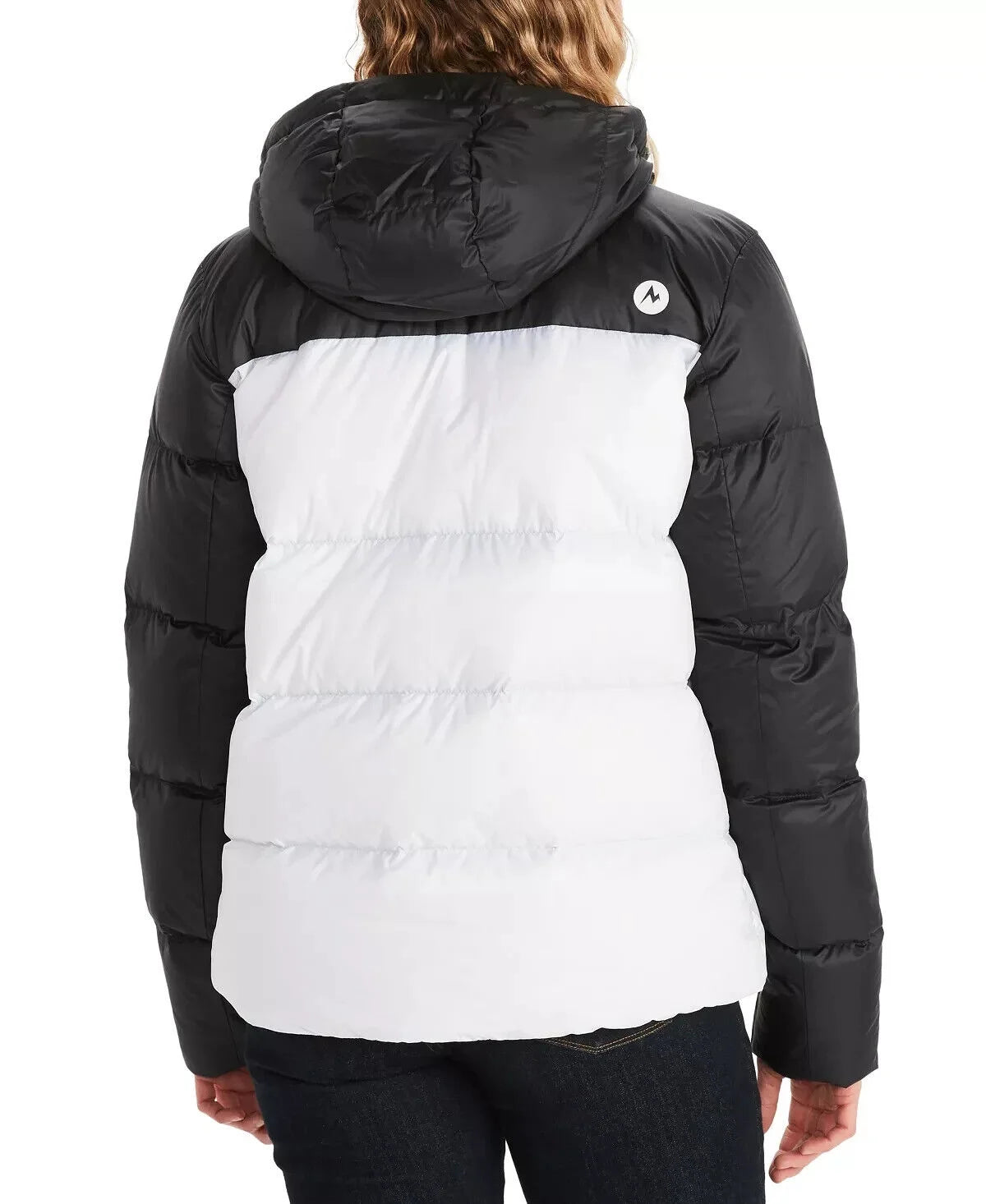 White Black Guides Down Hoody S21349