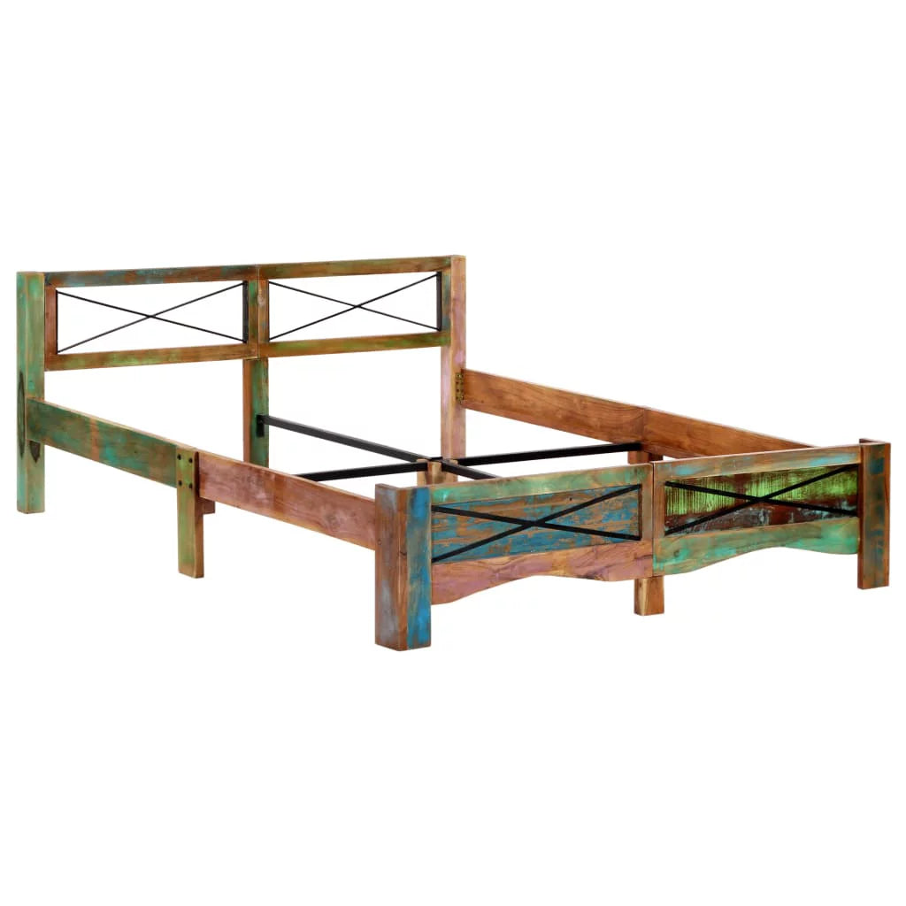 Solid Reclaimed Wood Bed Frame 63"x78.7" N80405
