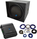 Alpine S-W8D2 Car Audio Subwoofers with Sub Box Enclosure Package T431