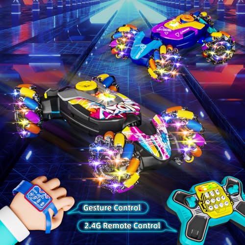 Gesture Sensing RC Stunt Car with Light & Music Y612100