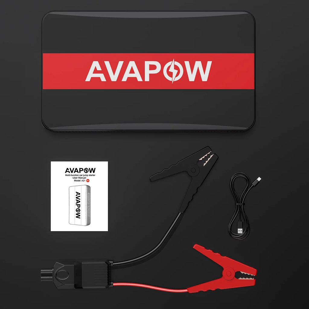 1000A Peak 12V Car Jump Starter Power Bank with LED Light T2017