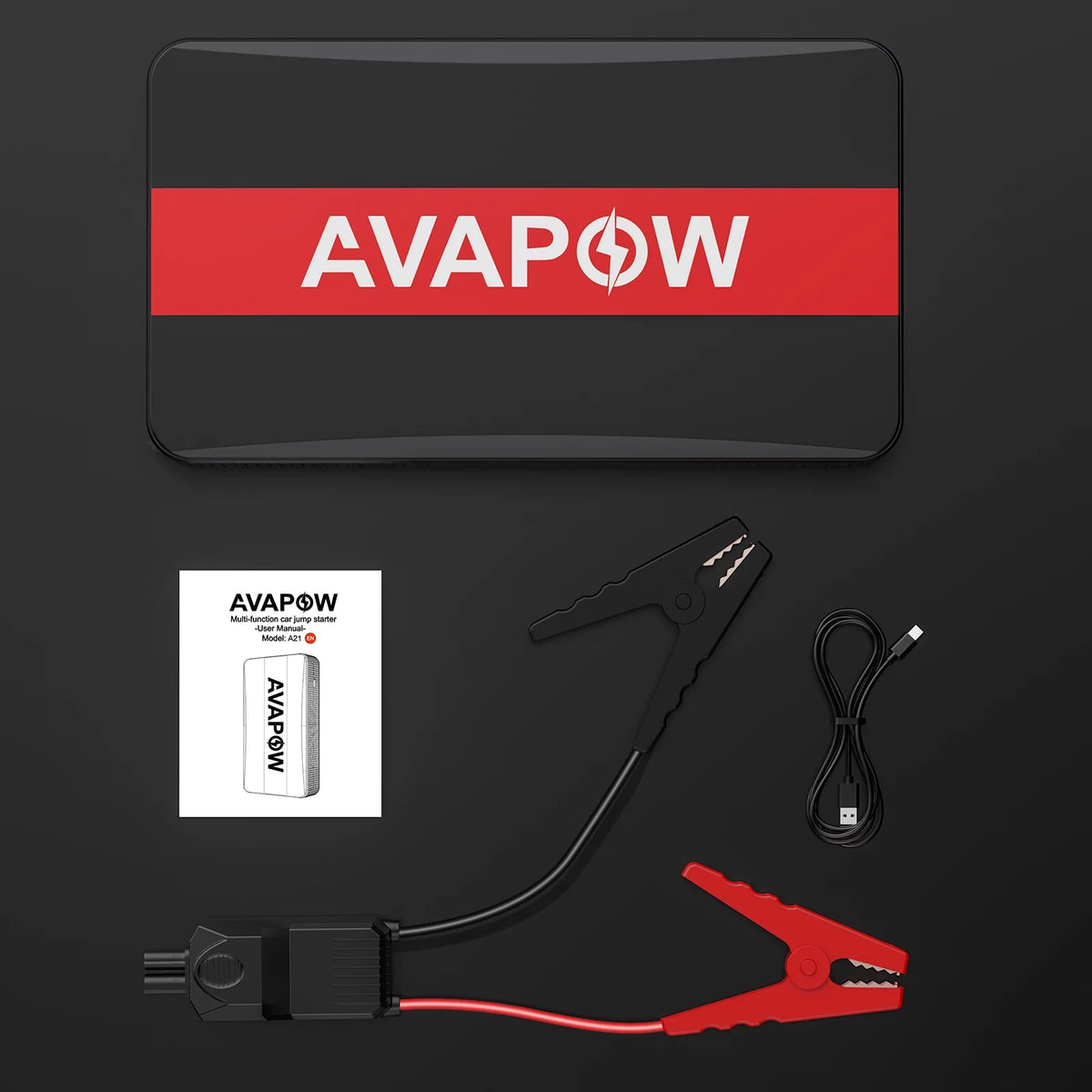 1000A Peak 12V Car Jump Starter Power Bank with LED Light T2017