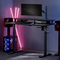 2 Tier Height Adjustable Electric Standing Desk Y649