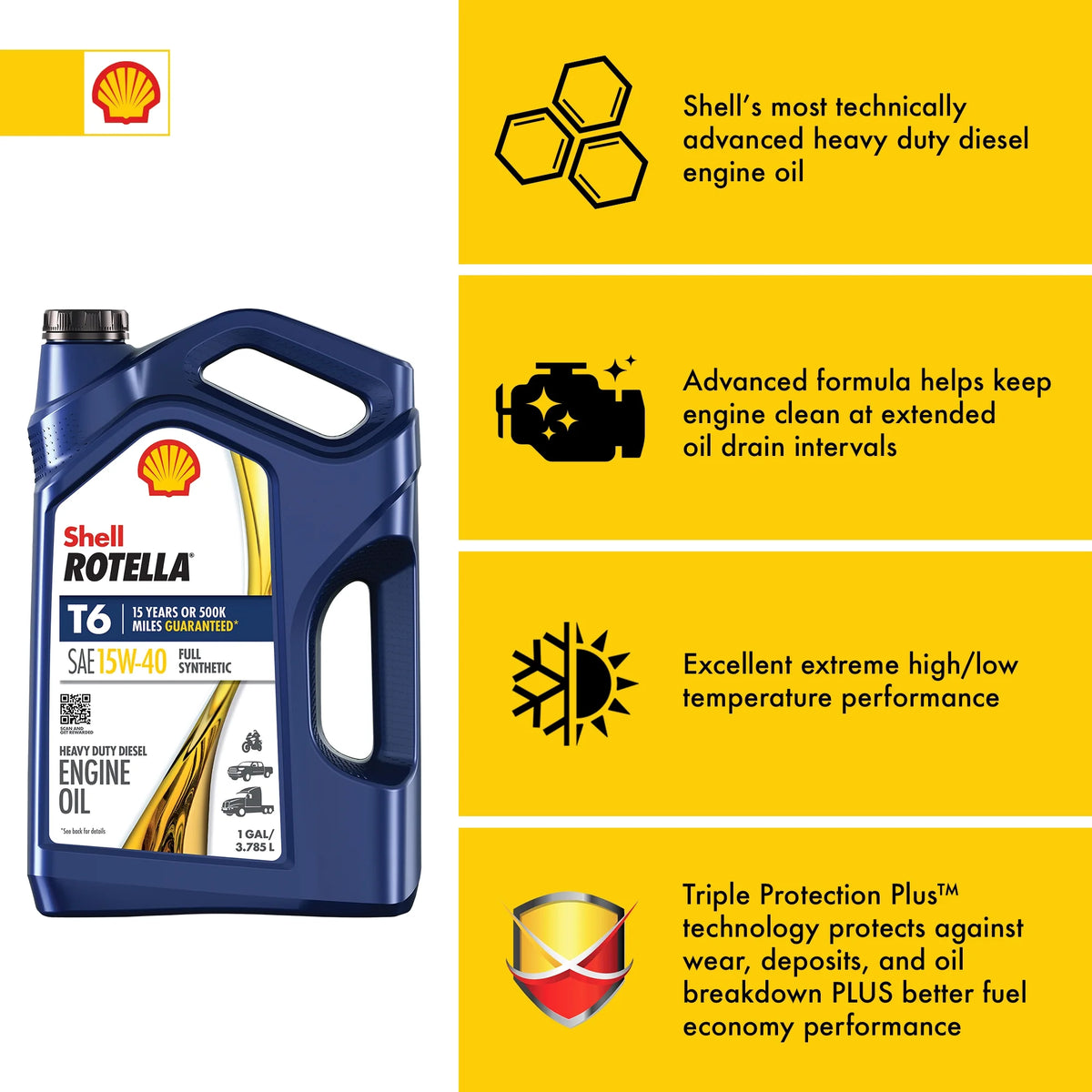 3 Pack Case Full Synthetic Diesel Engine Oil U487