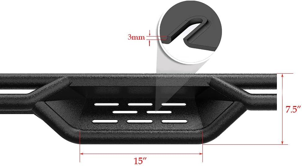 Drop Down Style Running Boards Side Step Rock Slider O17255