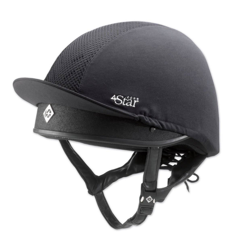 Black Jockey Skull Riding Hat Y179