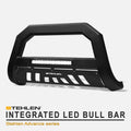 Matte Black Aluminum LED Bull Bar with Skid Plate Z3703