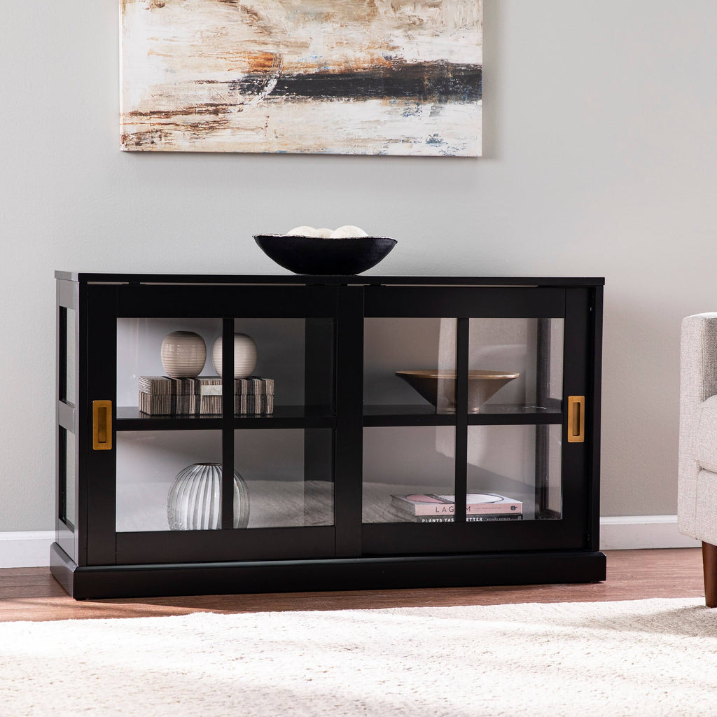 Black/White Curio Cabinet B91746